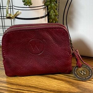 W Red Leather Women's Wallet